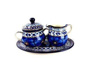 035 286 301Bunzlau Roomstel Kleine Suikerpot&Melkkannetje U408 Melk & Suiker